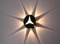 Applique murale LED moderne en forme de champignon, en aluminium créatif, pour hôtel, couloir, escalier, entrée, éclairage décoratif (Échantillon)