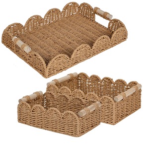 Juego de 3 cestas combinadas de mimbre marino, cestas de almacenamiento hechas a mano, venta al por mayor, ecológicas, hechas en Vietnam - Product Image 1