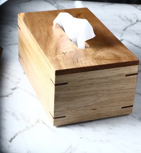 Handmade Wooden Tissue Paper Holder with Cartoon Style Kitchen Use Whimsy Art Craft - Product Image 4