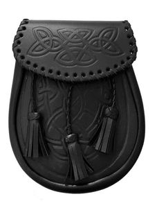 Accesorios de kilt escocés Sporran de vestir completo, unisex, premium, hechos a medida, con detección de agujas y cinturón de cadena - Product Image 5