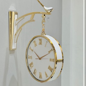 Luxury Modern Wooden Wall <b>Clock</b> Black Wooden <b>Clock</b> Decorative Wood & <b>Metal</b> Wall <b>Clock</b> for Home Decor - Product Image 2