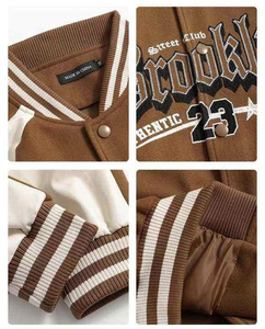 Wholesale <b>Varsity</b> Letterman <b>Jacket</b> <b>Women</b> Baseball Custom Letterman <b>Varsity</b> <b>Jacket</b> <b>Women</b> Crop <b>Varsity</b> <b>jacket</b> - Product Image 6