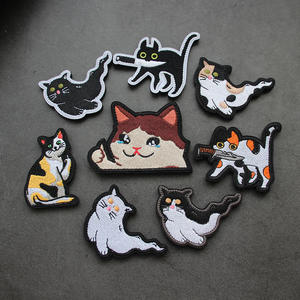 Parches Bordados Personalizados al por Mayor, Parches Termoadhesivos de Animales de Dibujos Animados en 3D, Insignias Bordadas en Tela para Gorras, Mochilas, Chaquetas, Bolsos, OEM, ODM - Product Image 3