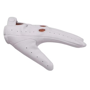 Gants de moto unisexes personnalisés en cuir d'agneau pleine fleur, chauds pour l'hiver, compatibles écran tactile, extensibles, pour la conduite sportive et la mode - Product Image 4