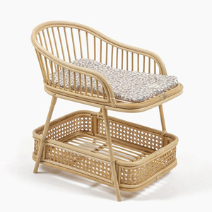 Table à langer en bois pour poupées, jouets pour enfants, table à langer en rotin, accessoire pour poupées - Product Image 3