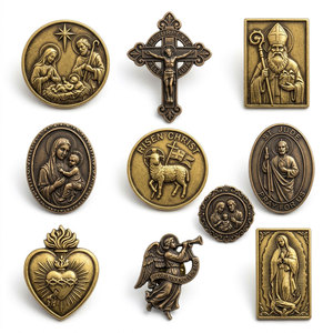 Pins de Esmalte Suave Personalizados con Corazón Antiguo Chapado en Oro e Impresión UV, para el Mes del Corazón Americano, Campañas de Salud OEM y Bienestar de Empleados - Product Image 4