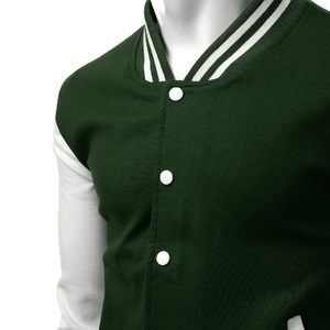 แจ็คเก็ตเบสบอลแบบ Letterman สำหรับผู้ชาย ขายส่ง ผลิตตามสั่ง ทำจากผ้าขนสัตว์/หนัง 100% - Product Image 6