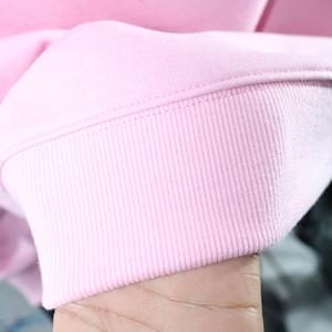 Sudadera rosa con cuello alto 100% algodón, sudadera de cuello ancho URBAN PRODUCTIONS - Product Image 5