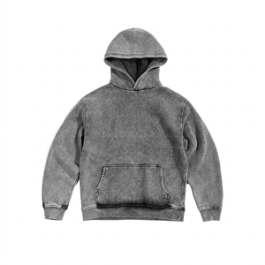 Premium 100% Cotton Men's <b>Hoodies</b> with Heavy Fabric 100% Cotton <b>String</b> Hoodie Customizable Pullover Blank Solid Cropped Boxy Fit - Product Image 1