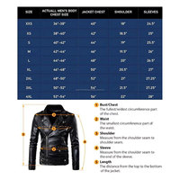 Veste en cuir bicolore pour homme, style punk, cloutée, rouge et noir, avec fermeture éclair, décorée de rivets, coupe ajustée, col rabattu