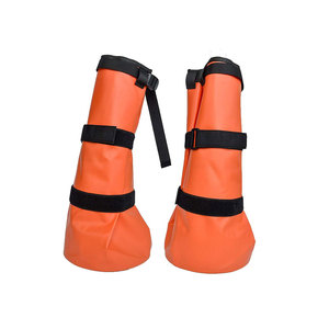 Bottes de cheval en néoprène de luxe à imprimé floral rose avec sangles Velcro – Protège-jambes de luxe pour chevaux - Product Image 2