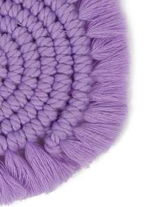 ที่รองแก้วมัคราเม่ อุปกรณ์ตกแต่งโต๊ะกาแฟ ของขวัญมัคราเม่สำหรับเพื่อน ของขวัญขึ้นบ้านใหม่ ของขวัญทำมือ - Product Image 5