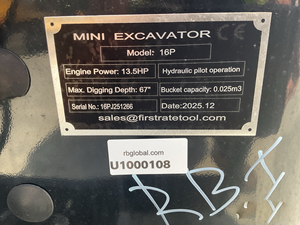 Miniexcavadora VC16P 2026, Máquina Compacta Lista para Exportación - Product Image 2