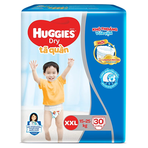 กางเกงผ้าอ้อมเด็กฮักกี้ส์ ไซส์ XXL 30 ชิ้น x4 ผ้าฝ้ายนุ่ม ระบายอากาศได้ดี ซึมซับดีเยี่ยม ป้องกันการรั่วซึม ผ้าอ้อมสำเร็จรูปสำหรับเด็ก น้ำหนัก 15-25 กก. - Product Image 1