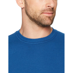 Sweat-shirt à col rond pour homme, couleur unie, coupe classique, tricot en coton, vêtement décontracté pour l'automne - Product Image 3