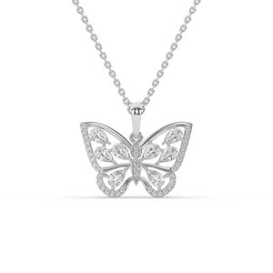 Colgante de Plata 925 con Diamante Cultivado en Laboratorio de 2 Ct, Corte Pera, Estilo Único, Ligero y Minimalista - Product Image 1