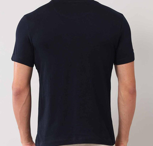 T-shirt en coton uni léger pour homme, coupe classique, col rond, décontracté, doux, basique, pour le streetwear quotidien, mode, OEM personnalisé - Product Image 3