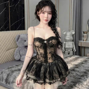 ชุดเดรสผ้าไหมทรงเจ้าหญิงสำหรับผู้หญิง แต่งลูกไม้ จับจีบ เอวธรรมชาติ ทรงเข้ารูป สายเดี่ยว ผ้าชีฟอง สวมใส่สบาย ซักได้ ราคาโรงงาน รับสั่งทำ - Product Image 6