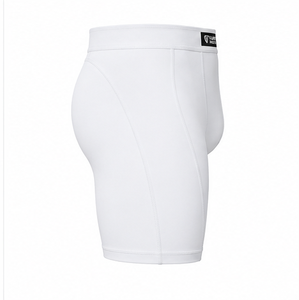 Mens Casual Mid Waist Canvas Compression Shorts High Performance Stretch Breathable Moisture Wicking Fitness Training Sportswear - Product Image 3