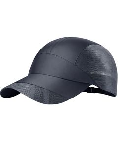 <b>Men</b> Navy Blue Mesh Panel Sports Cap Breathable Lightweight Adjustable <b>Summer</b> Running Training Outdoor Baseball <b>Hat</b> For <b>Men</b> Use - Product Image 2