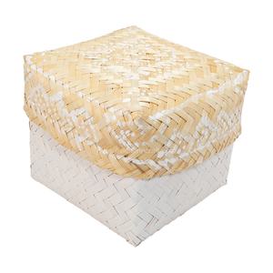 Caja de bambú natural duradera del artículo decorativo único al por mayor, cesta de almacenamiento de bambú de la artesanía de Vietnam - Product Image 4