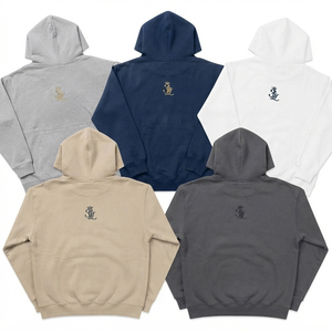 Sudaderas con Capucha Unisex de Felpa Premium, Bordadas, 100% Algodón, Felpa Francesa, Casuales, de Manga Larga, Corte Holgado, para Invierno - Product Image 6