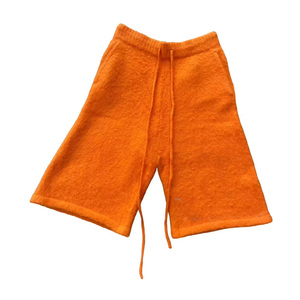 OEM Mens Mohair Knit <b>Shorts</b> Streetwear Style Custom Logo Bulk Order Ready to Ship - Product Image 2