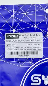 สายแพทช์ไฟเบอร์ออปติกเกรดเน็ตเวิร์ค SYMCO SC/UPC-LC/UPC-SM-DX-3.0-3M-2 แบบดูเพล็กซ์ - Product Image 5