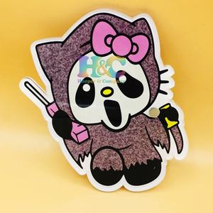 แผ่นอะคริลิคติดขนตาแบบใหม่ ลายเฮลโลคิตตี้ ดีไซน์เองได้ รูปหัวใจ สี่เหลี่ยม แม่เหล็ก ปลอดภัยต่อสิ่งแวดล้อม ทนทาน โลโก้แบบแบน ขนมิ้งค์คุณภาพสูง - Product Image 1