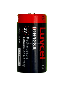 แบตเตอรี่ลิเธียมแบบชาร์จได้ 3V ICR123A ที่ใช้งานได้ยาวนาน สำหรับไฟฉาย กล้องฟิล์ม เซ็นเซอร์ตรวจจับความเคลื่อนไหว และกุญแจอิเล็กทรอนิกส์ - Product Image 1