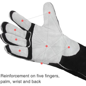 Guantes de Trabajo Mecánicos de Cuero TPR Antideslizantes de Alta Calidad, Resistentes a Impactos y al Agua, Guantes Mecánicos de Dedo Completo - Product Image 5