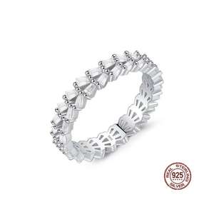 Bagues de luxe en argent sterling 925 avec perles et diamants, bijoux de mode pour femmes, certifiées IGI, cadeau idéal pour un anniversaire - Product Image 2