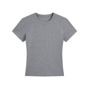 เสื้อยืดผู้หญิงแบบสั่งทำทรงเข้ารูป แขนยาว ตกแต่งด้วยลายปัก เป็นมิตรกับสิ่งแวดล้อม ระบายอากาศได้ดี แฟชั่นเรียบง่าย ทรงตรงไหล่ - Product Image 3