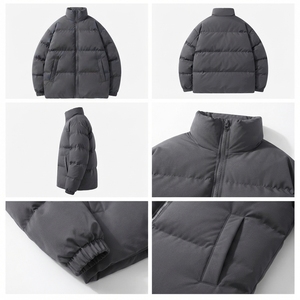 Men's Thick Warm Quilted <b>Jacket</b> Private Label Manufacturer - Product Image 6