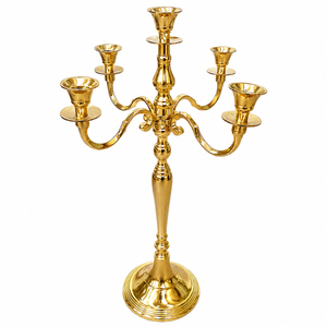 Matte <b>Black</b> 3 Arm Metal <b>Candelabra</b> Wholesale Vintage Table Centerpieces 3-Arm Candle Holder Stand For Wedding Party Decor - Product Image 4
