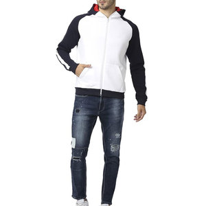Sweat-shirt à capuche zippé en coton mélangé pour homme, confortable, à manches longues, veste à capuche élégante et décontractée pour l'automne et l'hiver - Product Image 4