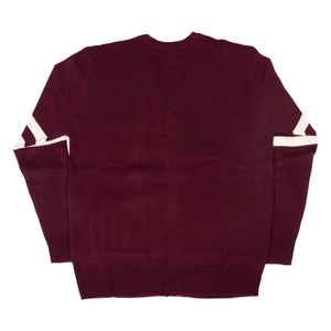 Suéter cárdigan unisex personalizado de punto con letras bordadas en el pecho, suéter de invierno para hombre, cárdigan de punto de algodón mezclado. - Product Image 3