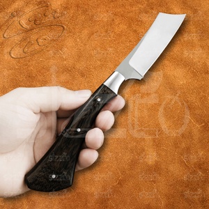 Couteau de chasse et de camping artisanal sur mesure, lame pointue, acier D2, couteau utilitaire OEM EDC avec étui en cuir, meilleur cadeau - Product Image 3