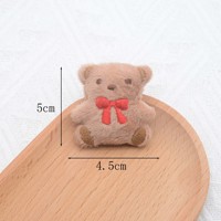 En gros, appliques brodées rembourrées en forme d'ours en peluche mignon pour pinces à cheveux, vêtements, sacs, chapeaux et accessoires DIY