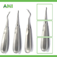Set Elevator Gigi Profesional Bahan Stainless Steel untuk Pencabutan Gigi, Instrumen Bedah dengan Pegangan Ergonomis 3 Buah Bersertifikasi CE