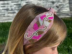 Baroque Bling Crystal Beaded Padded Headband Women's Fashion Rhinestone Hairband <b>Accessory</b> for <b>Wedding</b> Occasions - Product Image 4