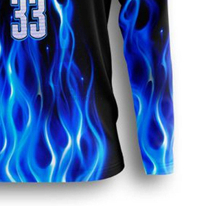 Breathable Quick Dry Men's Shooting Shirts Low MOQ Solid Color Sublimation Design High Quality 260 - Product Image 4