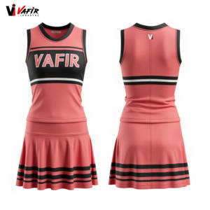 Uniforme de Porristas VAFIR OEM para Niñas y Adultas, Transpirable, de Poliéster, Spandex, Algodón, Seda, Nailon y Látex, Venta al Por Mayor - Product Image 3