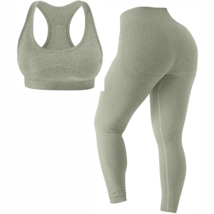 Conjunto de Ropa de Yoga para Mujer, Diseño Nuevo, Tela de Alta Calidad, Transpirable, para Gimnasio y Fitness - Product Image 1