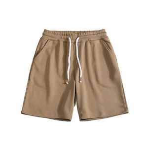 Pantalones Cortos Bermuda de Algodón Rojo Sólido para Hombre, Cintura Media, con Cordón, Estilo Casual, Tejidos y Transpirables - Product Image 5