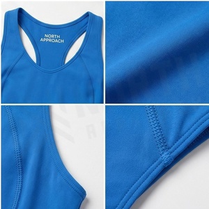 North Approach Women's One Piece Swimsuit Solid Blue Tank Top Swimwear Stretch Knitted Regular Fit - Product Image 4