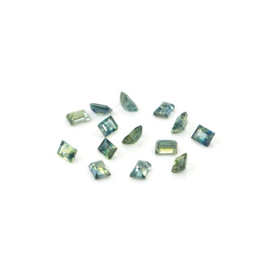 Saphirs bleu sarcelle naturels non traités, baguettes calibrées 2x4mm, pierres précieuses de saphir naturel facettées pour la création de bijoux - Product Image 4