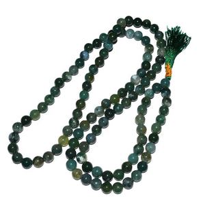 Cuentas talladas a mano de Opalite 108 Jap Mala Gemstone Jap Mala para estilos religiosos y de amor Colección en línea disponible - Product Image 6