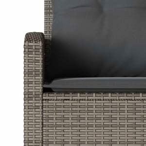 Canapé de jardin en rotin PE gris cinq places avec housses amovibles pour l'extérieur - Product Image 6