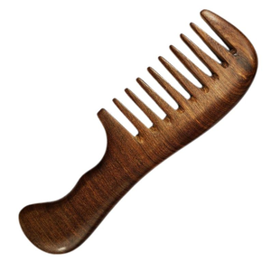 Peigne en bois naturel artisanal - Antistatique, imperméable, durable, écologique, respectueux du cuir chevelu, idéal pour les voyages, outil de soin des cheveux et de la barbe - Product Image 4